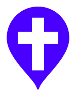Logo portálu cirkevnimapy.cz